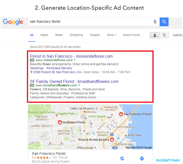 Generate Location-Specific Ad Content